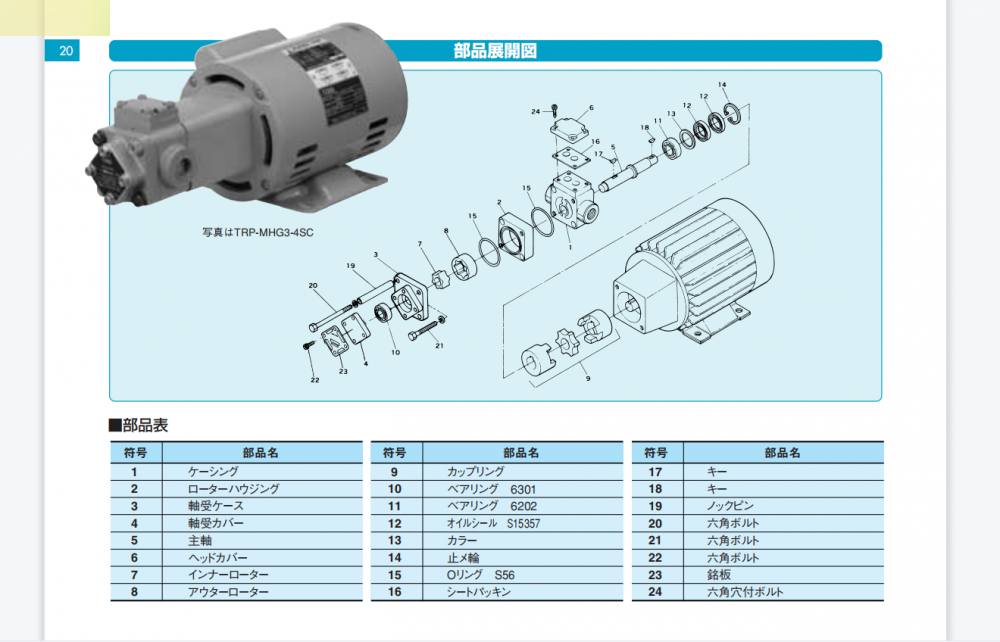  TERAL泰拉尔泵型号：TRP-MHG10-DBT-65F...