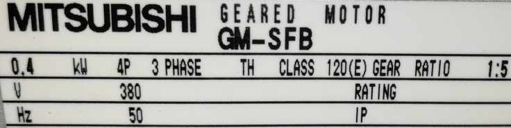 日本三菱减速机GM-SFB-0.4KW-4P-1:5-380...