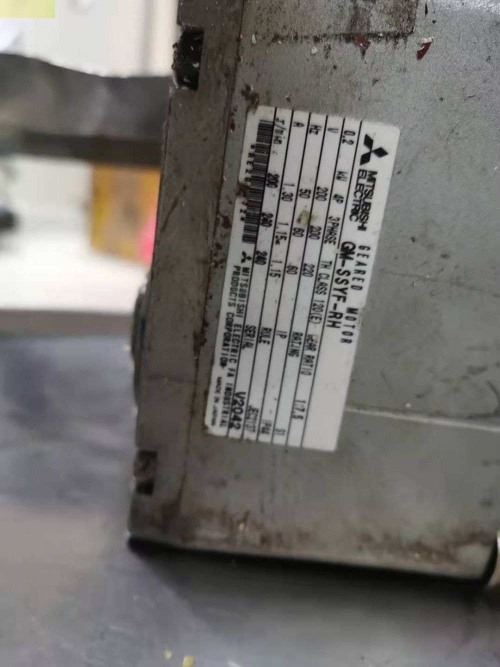 日本原装进口三菱减速机GM-SSYF-RH 0.2kW 1/...