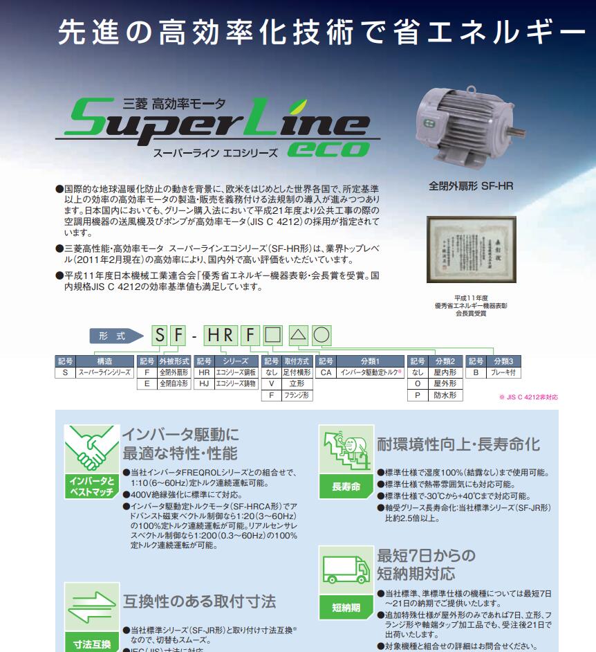 三菱电机型号SF-JR-11KW-6P-380V/50HZ-...