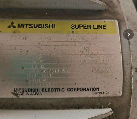 进口日本三菱马达型号SF-HR-3.7KW-4P-380V
