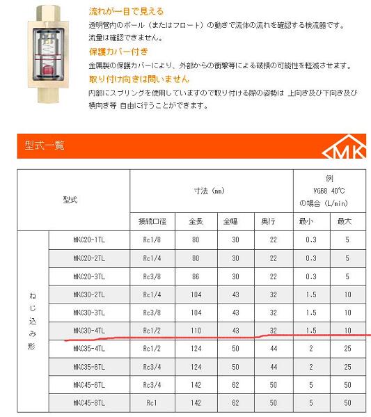 日本MAEDA前田流量计型号MKC30-4T