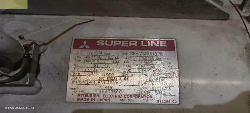 日本三菱电机电机型号：SF-V5RUH37K 