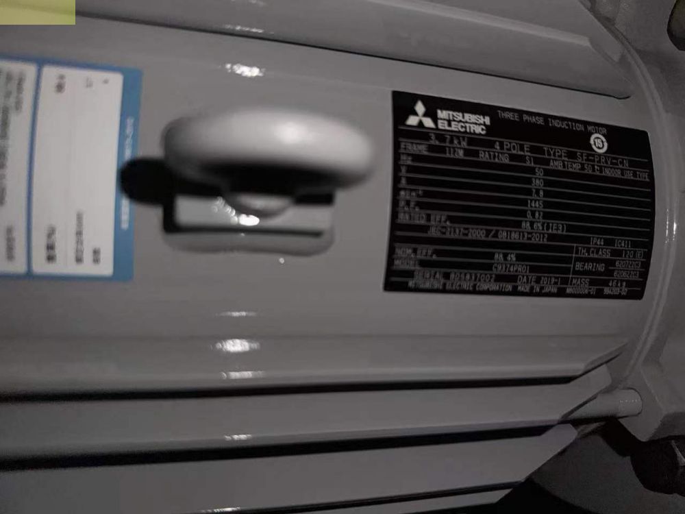 日本三菱电机型号：SF-PRV-CN-3.7KW-4P-38...