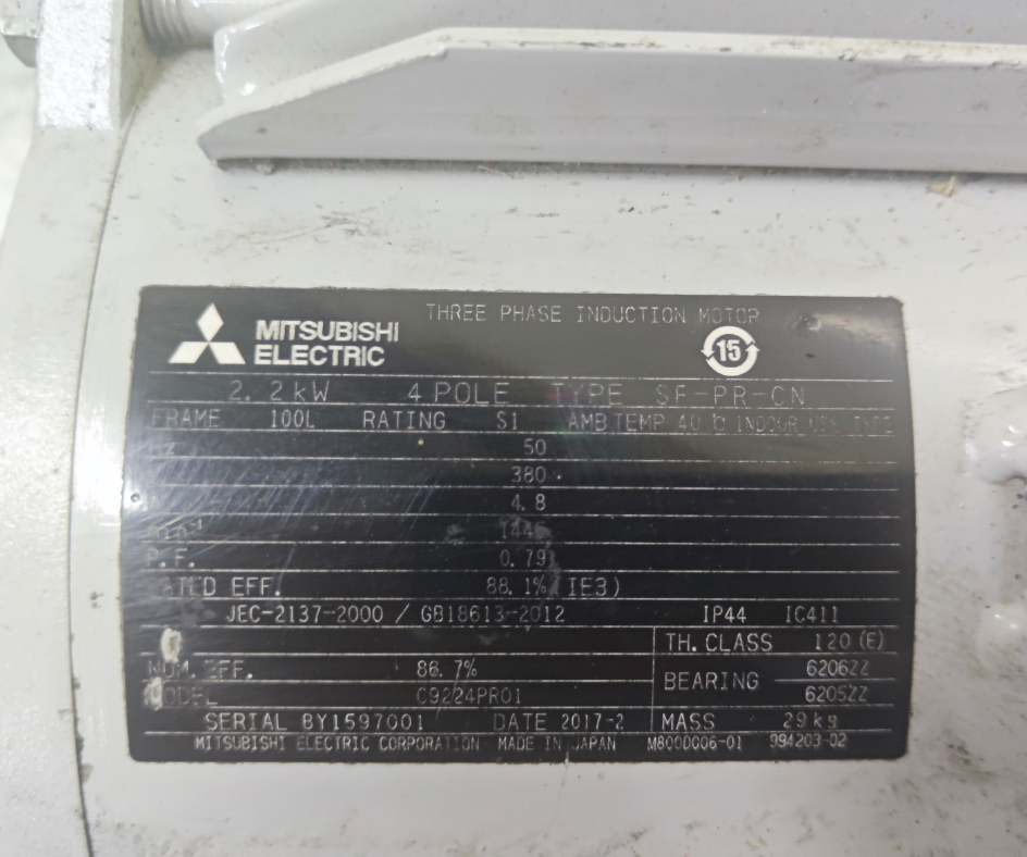 三菱电机型号：SF-PR-CN-2.2KW-4P-380V-50HZ.png